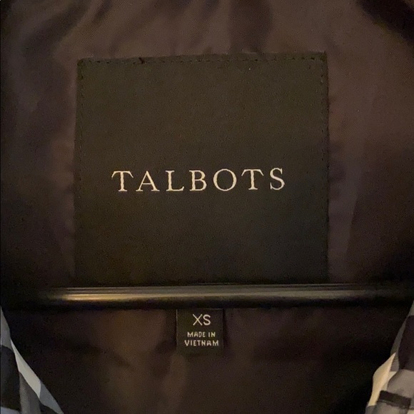 Talbots Black and White Gingham Vest - Picture 2 of 2